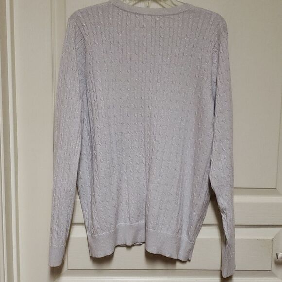 Kim Rogers Silver Sparkeling Sweater - Picture 7 of 7
